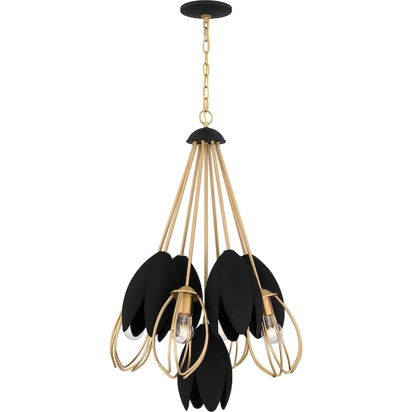 Quoizel Pendant Pendant 4 Lights Brused Weathered Brass QP6214BWS - main